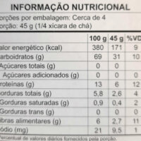Quinoa orgânica em grãos - 300g - Jasmine informacao nutricional kinoa em graos 200x200 - Quinoa orgânica em grãos - 300g - Jasmine
