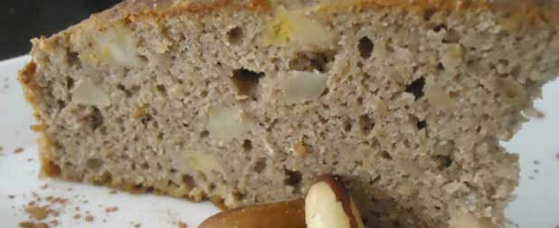biomarket bolo de maca com aveia - Bolo de maçã com aveia e linhaça