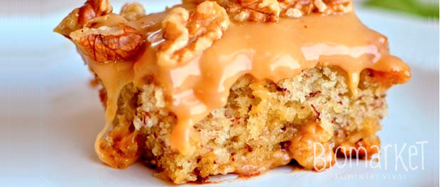 biomarket receitas bolo de banana com amendoas - Bolo de Banana com Nozes